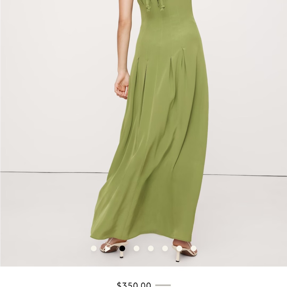 NEW Banana Republic Elegant Green Halter Dress - Picture 3 of 8